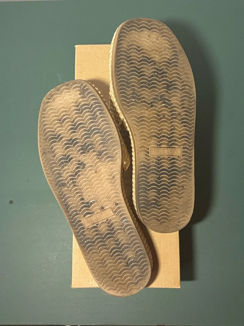 Steve Madden Boardwalk Raffia Slide Sandals